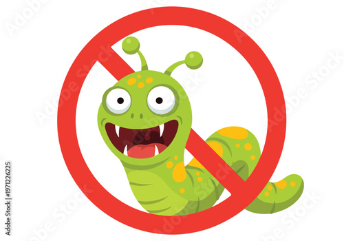 No worms sign vector illustration: Gaming logo - Gaming Mascot - esport mascot vector illustration  Logo, Mascot, E-Sport, vector mascot - Mascot Logo