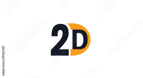 Clean and Minimalist 2D Logo Design for Creative Technology and Digital Media Branding