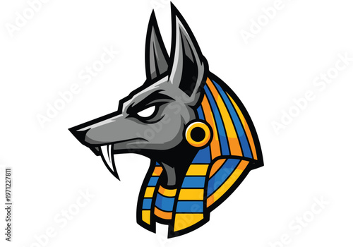 Anubis gaming mascot logo: Gaming logo - Gaming Mascot - esport mascot vector illustration  Logo, Mascot, E-Sport, vector mascot - Mascot Logo