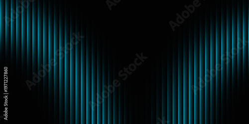 Foto Modern abstract dark background with glowing blue vertical lines creating a dynamic and technological design suitable for various digital and presentation purposes