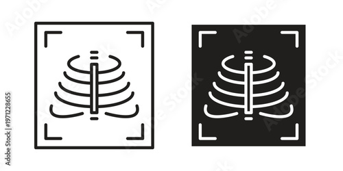 X ray icon concepts pack. icon set vector illustrations eps10