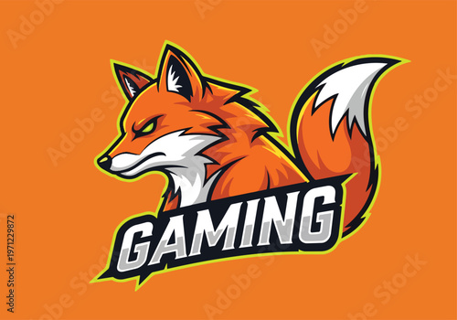Angry fox head gaming mascot logo design: Gaming logo - Gaming Mascot - esport mascot vector illustration  Logo, Mascot, E-Sport, vector mascot - Mascot Logo