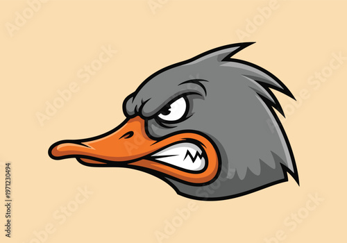 Angry duck head mascot illustration: Gaming logo - Gaming Mascot - esport mascot vector illustration  Logo, Mascot, E-Sport, vector mascot - Mascot Logo