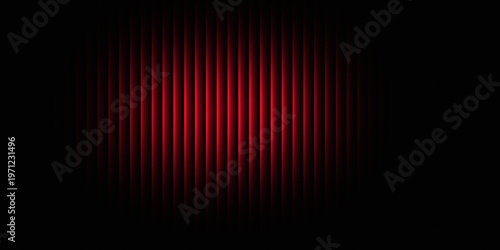 Abstract dark background featuring striking vertical red lines that fade into the shadows, creating a dynamic and modern visual display suitable for various digital and creative projects.