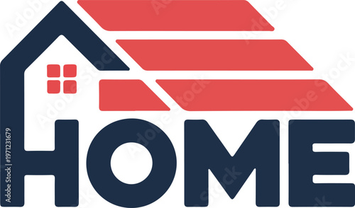 Modern Real Estate Home Logo