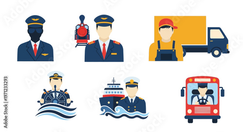 Collection of stylized laptop computer icons, showcasing different perspectives and fill styles for digital design applications