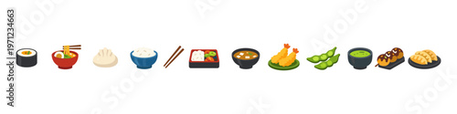 Japanese Food Icons Collection