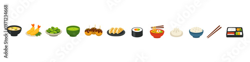 Japanese Food Icons Collection