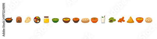 Indian Food Icons Collection