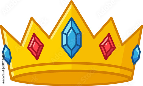 Golden Crown with Jewels.