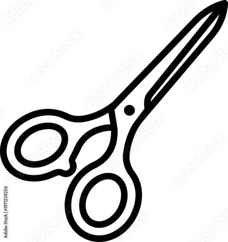 Black Scissors Cutting Tool.