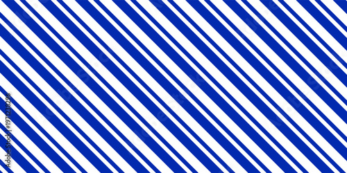 blue stripes on white background. Striped diagonal pattern Vector illustration of Seamless background Christmas or winter theme Background
