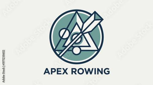 Rowing Sports Logo Design.