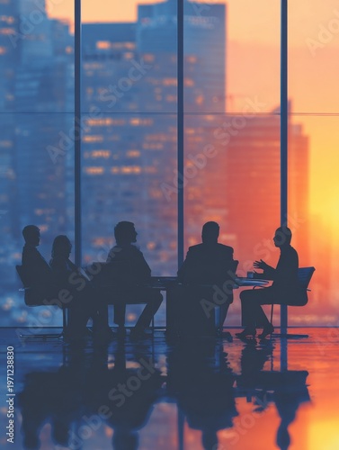 Wallpaper Mural executive coaching session office with business background Torontodigital.ca