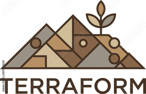 Terraform company logo design.