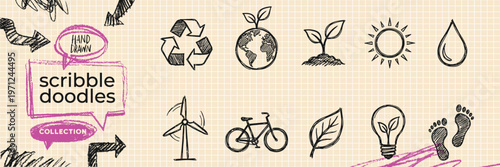 Hand Drawn Photography Camera and Media Studio Doodle Icon Set with Lens Picture Image Flash and Digital Shoot Sketches for Art Multimedia Gallery Vector EPS