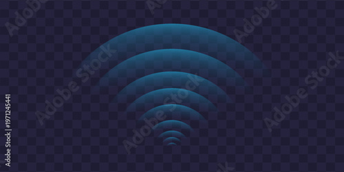 Sound wave. Signal concentric circle. Round light effect. Wifi range. Radio station signal. Water ripple with circle waves. A place or a painful point. Radar screen. Vector effect.