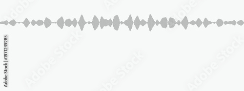 Abstract Sound Wave Design with Audio Frequency Lines on Minimal Background