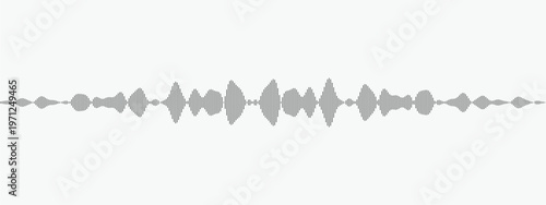 Abstract Sound Wave Design with Audio Frequency Lines on Minimal Background