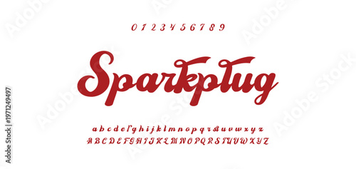 Fotografie Handwrite signature font Calligraphy Logotype Script Brush Font Type Font lettering handwritten