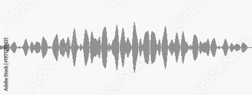 Abstract Sound Wave Design with Audio Frequency Lines on Minimal Background