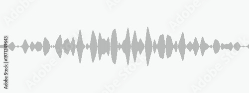 Abstract Sound Wave Design with Audio Frequency Lines on Minimal Background