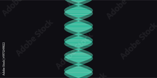 Abstract Sound Wave Design with Audio Frequency Lines on Minimal Background