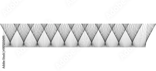 Abstract Sound Wave Design with Audio Frequency Lines on Minimal Background
