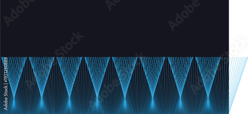 Abstract Sound Wave Design with Audio Frequency Lines on Minimal Background