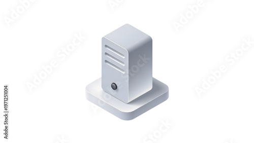 A black portable electronic storage device provides a digital data connection for computer equipment in this isolated object