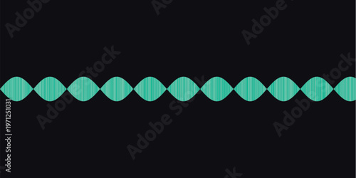 Abstract Sound Wave Design with Audio Frequency Lines on Minimal Background