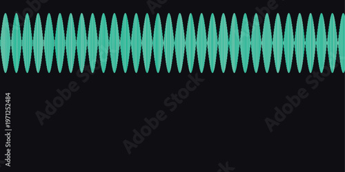 Abstract Sound Wave Design with Audio Frequency Lines on Minimal Background