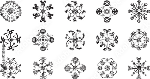 Smart Grid Energy Automation and Carbon Analytics Icon Set