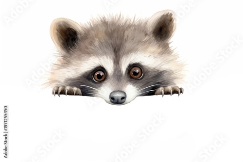 Baby racoon raccoon mammal animal.