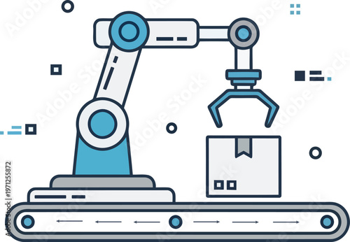 Robotic arm and conveyor belt for automated warehouse fulfillment and packaging