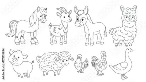 vector illustration of a horse