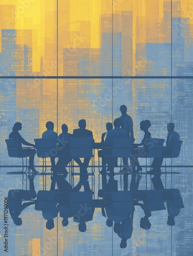 corporate philanthropy meeting with business background