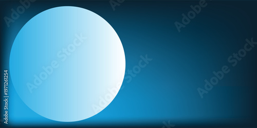 abstract blue sphere   illustration of an background  gradient blue   background for product presentation and promotional products