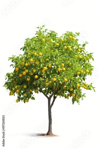 Huge lemon tree plant fruit food.