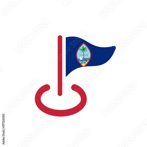 Guam  Map Market Icon