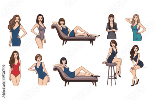women posing