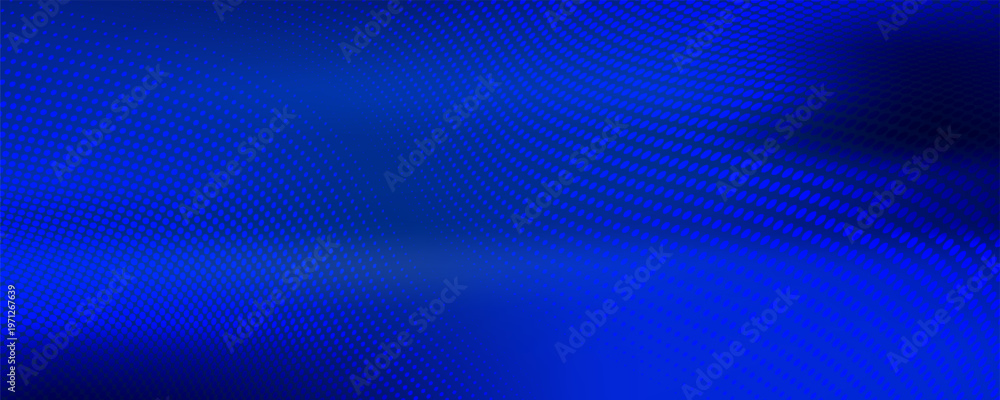 Fototapeta premium Blue halftone vector background with smooth gradient and dotted pattern, perfect for modern tech and digital designs. simple design