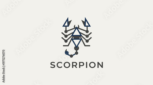 Scorpion Logo Design Symbol.