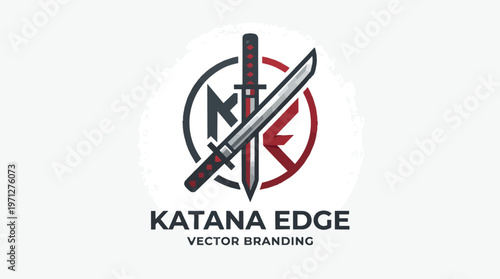 Katana Edge Vector Branding Logo.