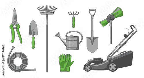 Gardening Tools Collection for Yard Work and Landscaping