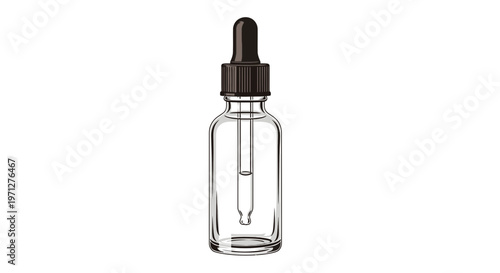 Glass Dropper Bottle for Liquids, Essential Oils, and Cosmetic Products