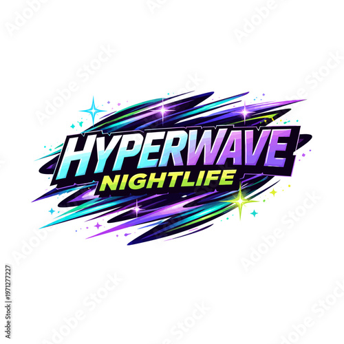 Vibrant colorful typography design for fun and playful t-shirts. Eye-catching lettering with youthful energy.