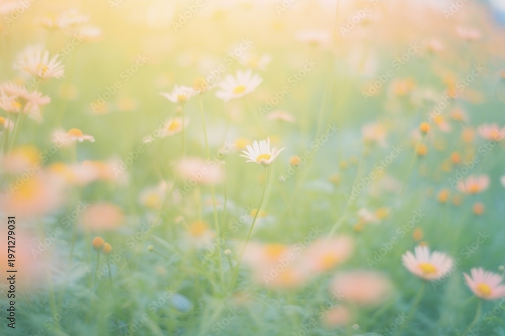 Fototapeta premium Daisy garden outdoors nature flower.
