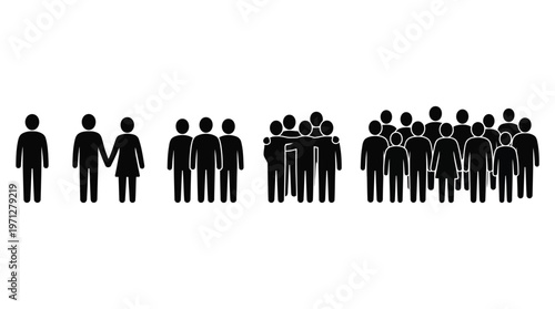 A group of people standing together in a crowd.