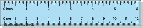 Ruler with inch and centimeter markings.